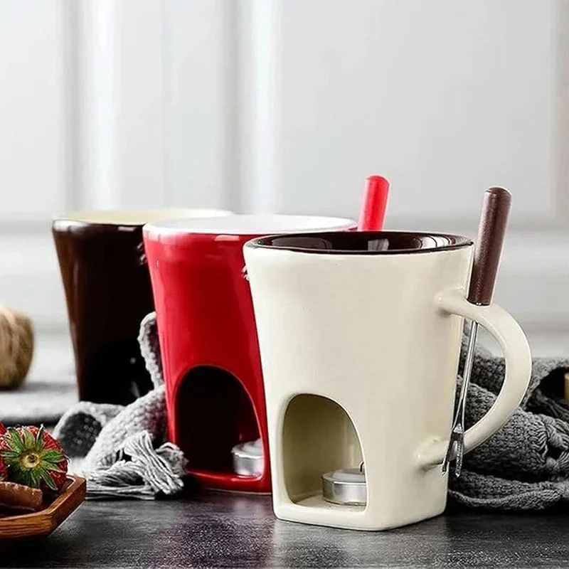 🔥 40% DE RÉDUCTION ! ✨ Tasse Chauffante en Céramique - Design Élégant avec Support Bougie, Parfaite pour Chocolat et Fondue 🔥🕯️ - Image 7