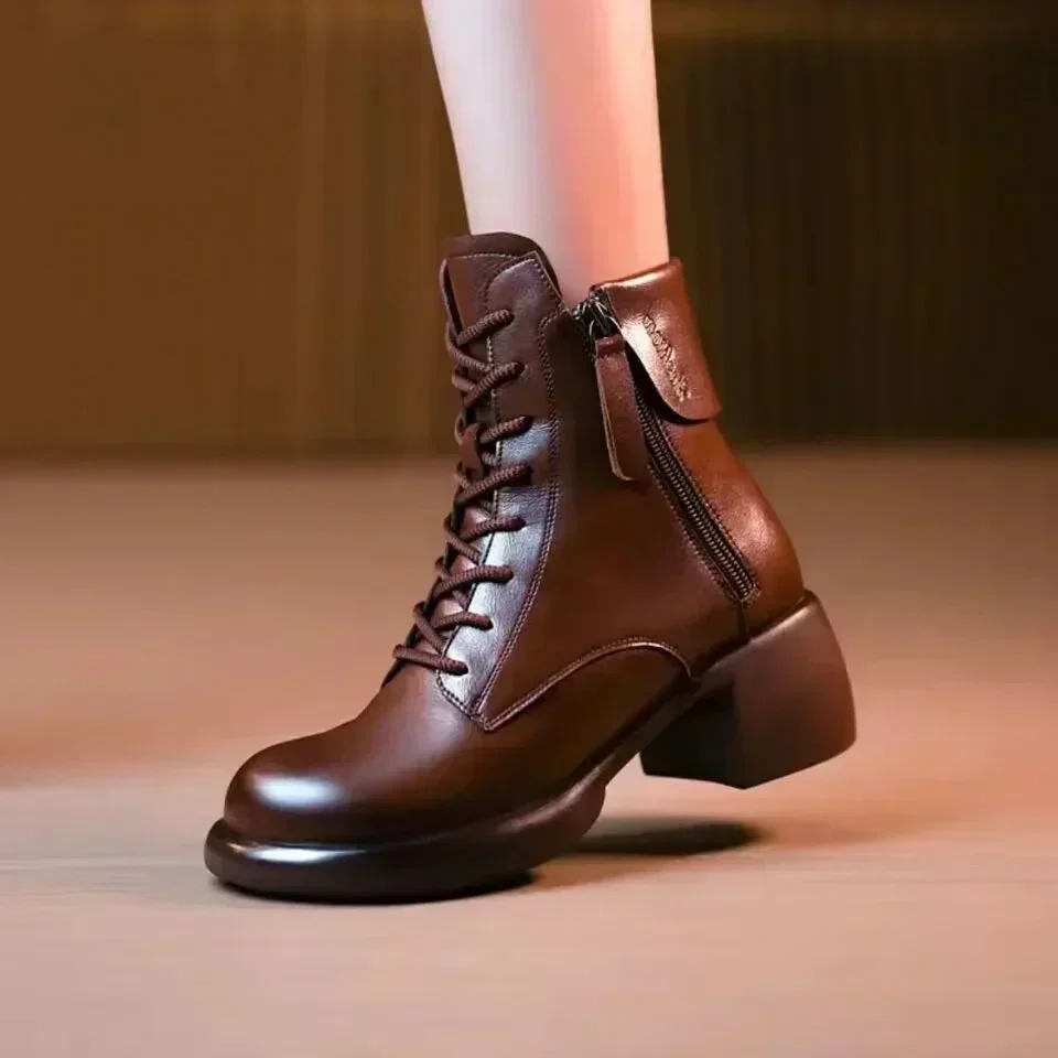 📢📢60 %  DE RÉDUCTION !! ⏰Le meilleur cadeau - Bottes pour femmes au style vintage élégant à la française - Image 10