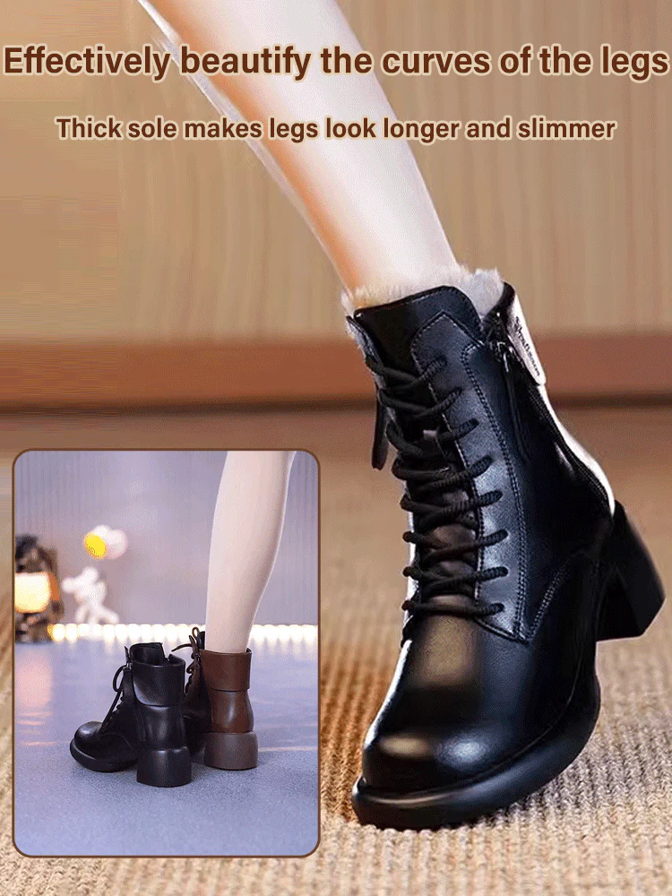 📢📢60 %  DE RÉDUCTION !! ⏰Le meilleur cadeau - Bottes pour femmes au style vintage élégant à la française - Image 4