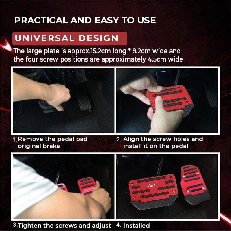 🚗 50% DE RÉDUCTION ! 🔥 Pédale Antidérapante pour Voiture - Adhérence Maximale et Installation Facile, Sécurité Améliorée par Tous les Temps ⚡📦 - Image 6