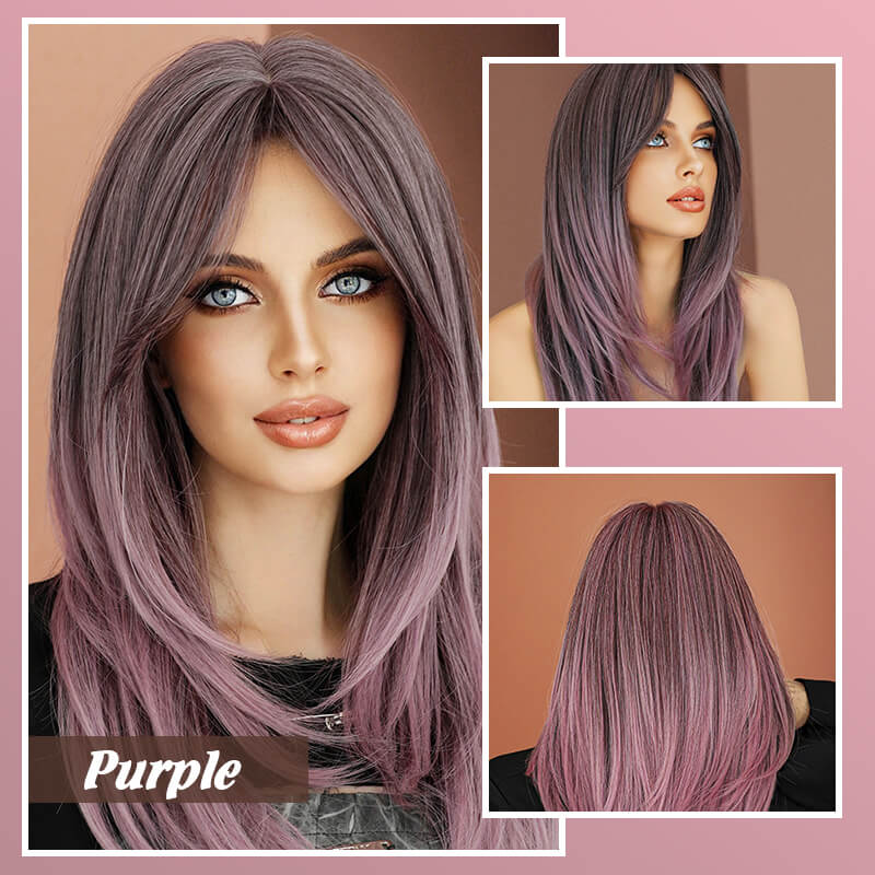 đPerruque cheveux longs Perruque Ă frange dĂ©gradĂ©e - Image 13