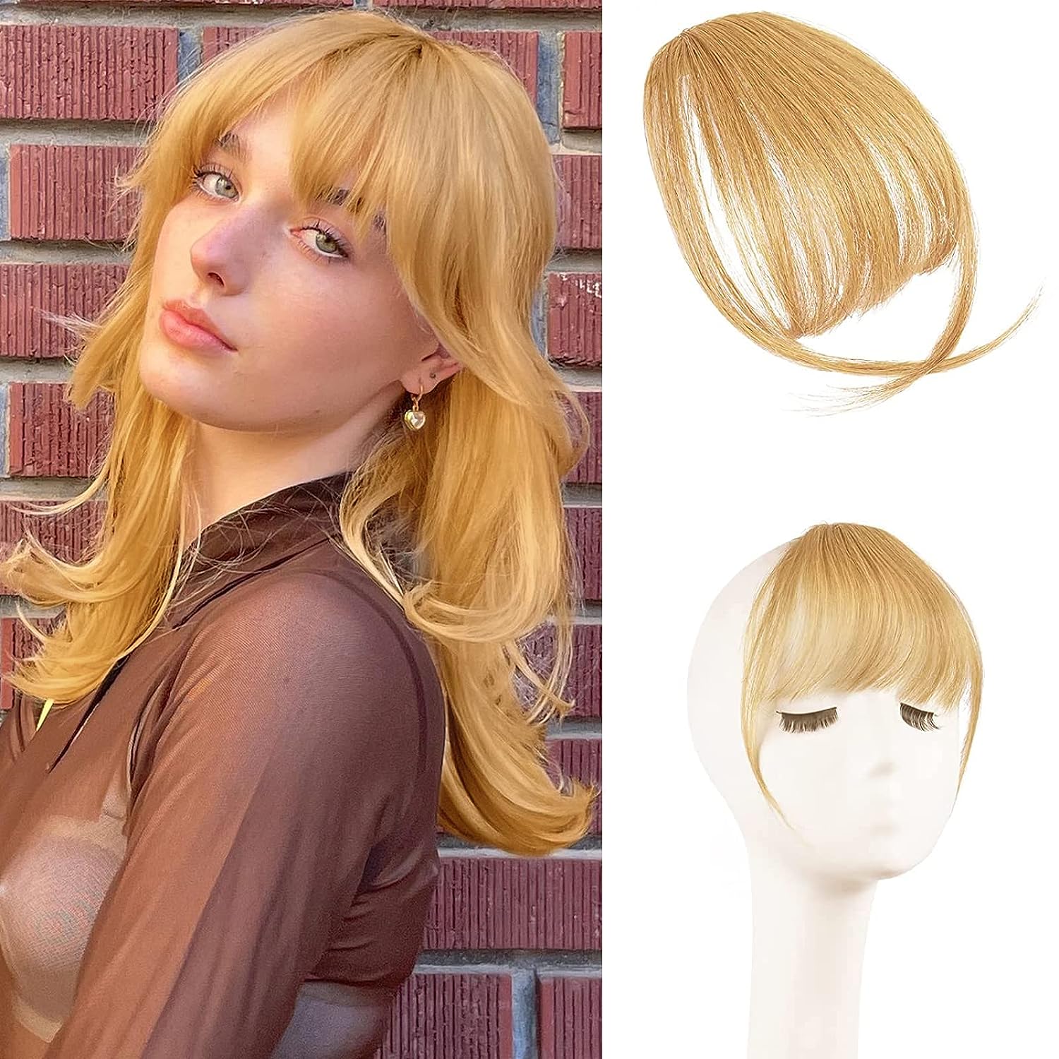 💥💥💖💖 Franges à clipser 100% extensions de cheveux authentiques franges aériennes💖💖💥💥 - Image 21