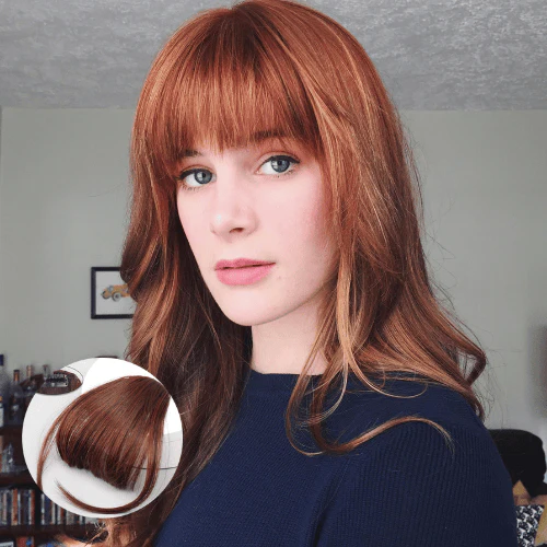 💥💥💖💖 Franges à clipser 100% extensions de cheveux authentiques franges aériennes💖💖💥💥 - Image 8