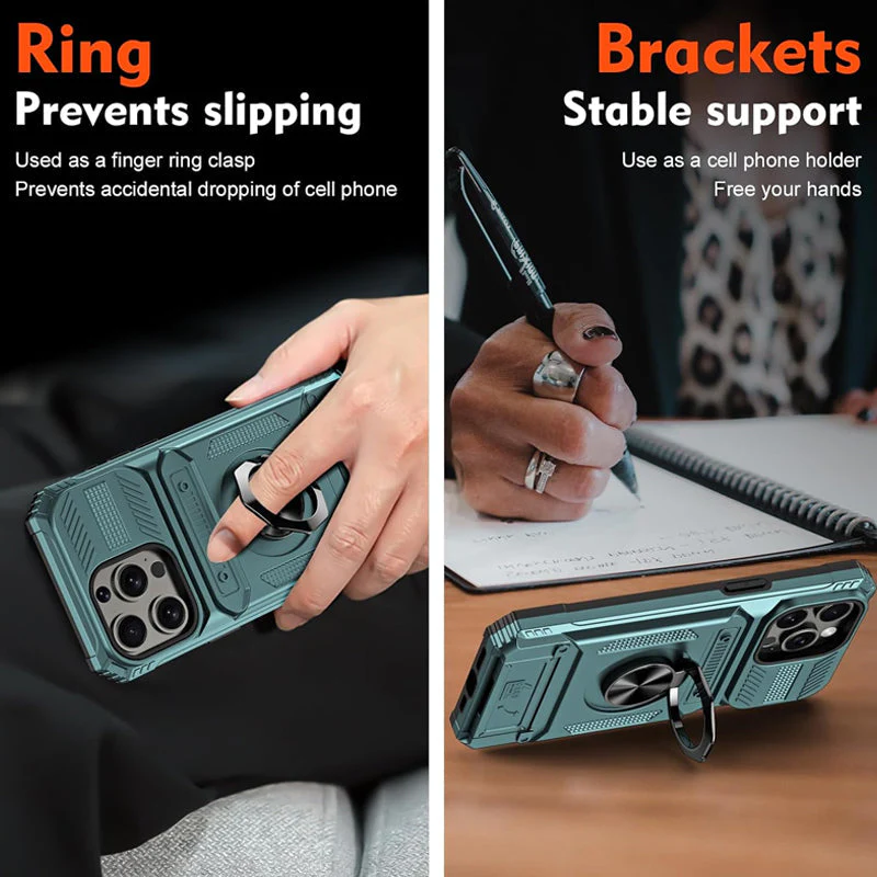 Coque iphone avec porte - cartes et porte - bagues - Image 3