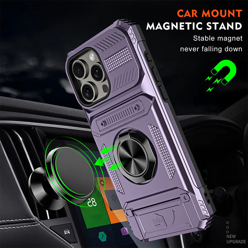 Coque iphone avec porte - cartes et porte - bagues - Image 5