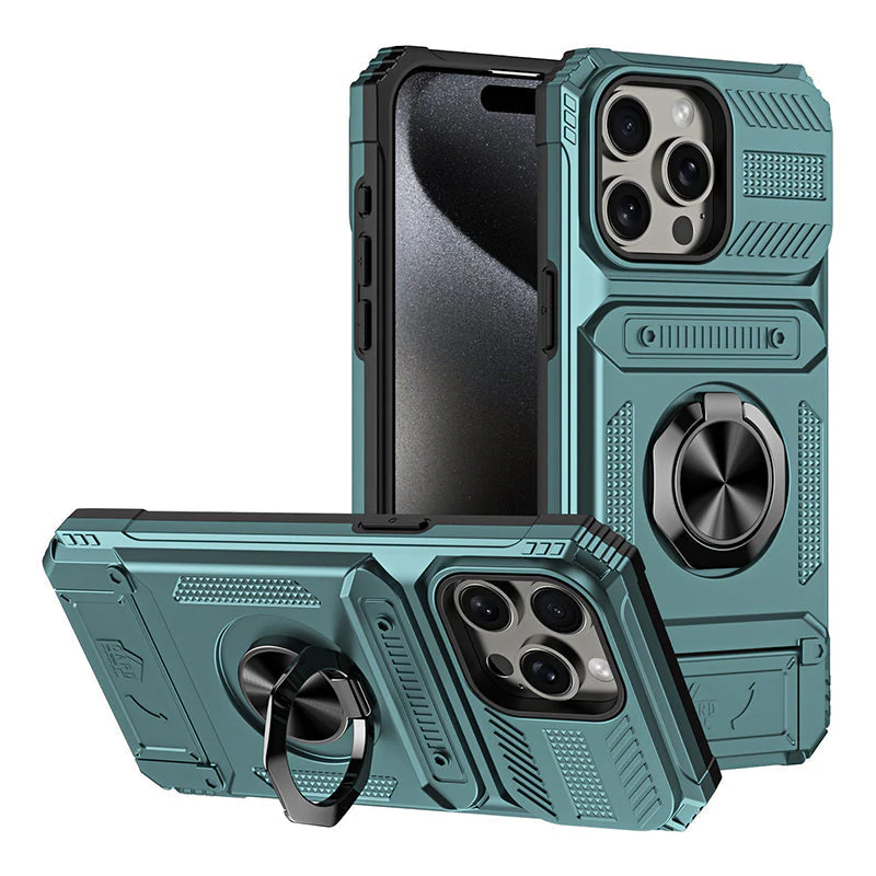 Coque iphone avec porte - cartes et porte - bagues - Image 9