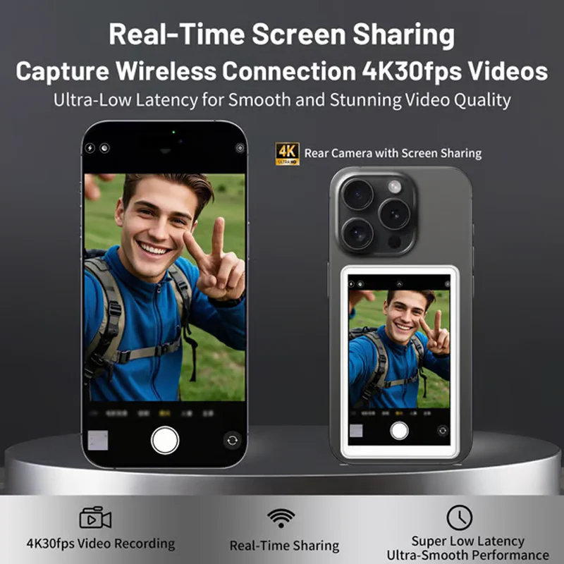 🎉🎉 Écran de moniteur selfie vlog pour téléphone portable - Image 4