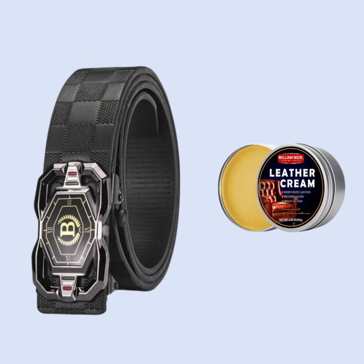 📢📢50 %  DE RÉDUCTION !! ⏰🐊Ceinture en cuir pour homme avec motif crocodile raffiné, boucle automatique et fabriquée en cuir de vachette. - Image 21