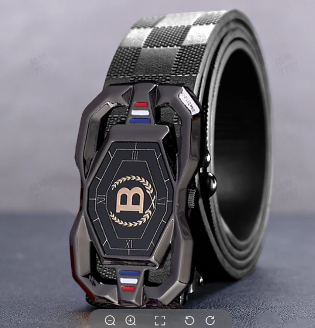 📢📢50 % DE RÉDUCTION !! ⏰🐊Ceinture en cuir pour homme avec motif crocodile raffiné, boucle automatique et fabriquée en cuir de vachette. - Image 5