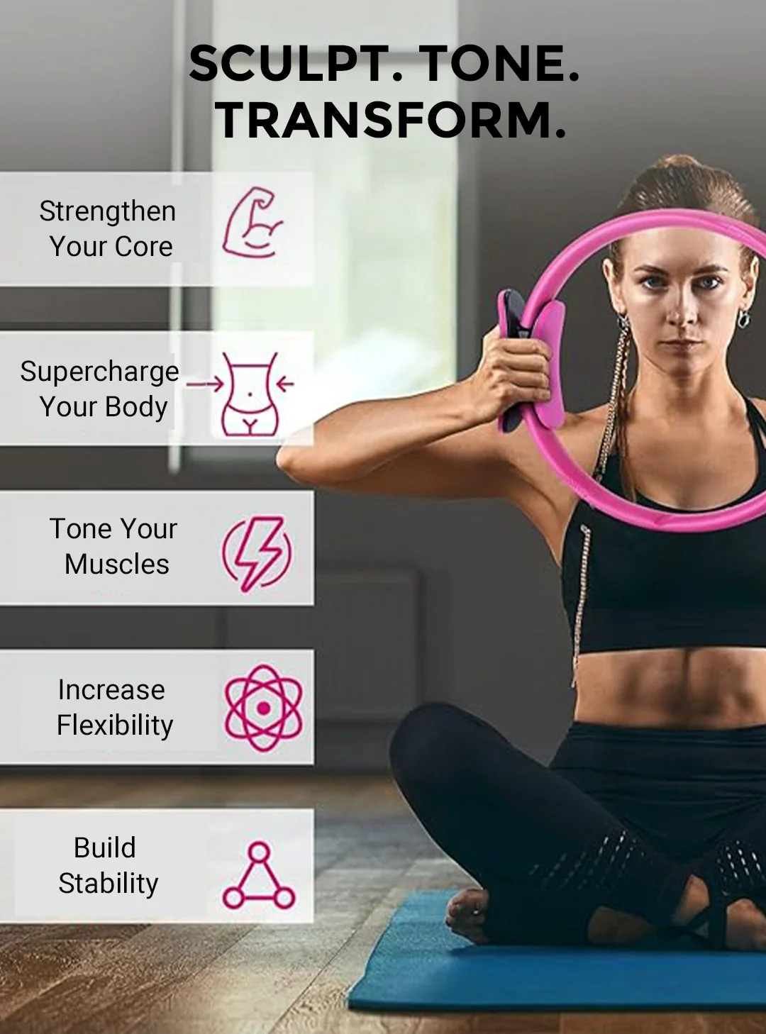 🔥Vente d'été 50% de réduction🔥Préparateur physique Pilates Ring - Image 5