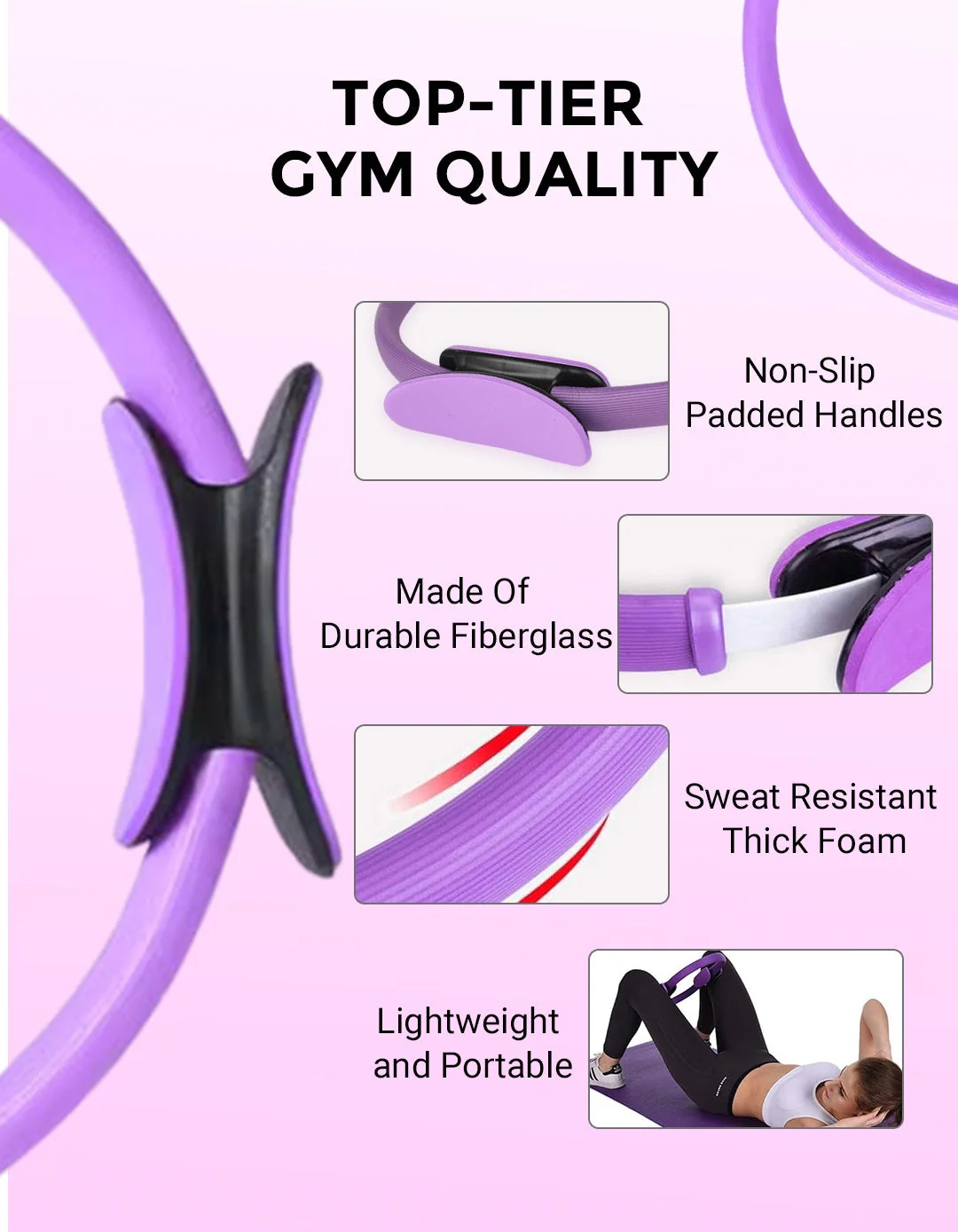 🔥Vente d'été 50% de réduction🔥Préparateur physique Pilates Ring - Image 6
