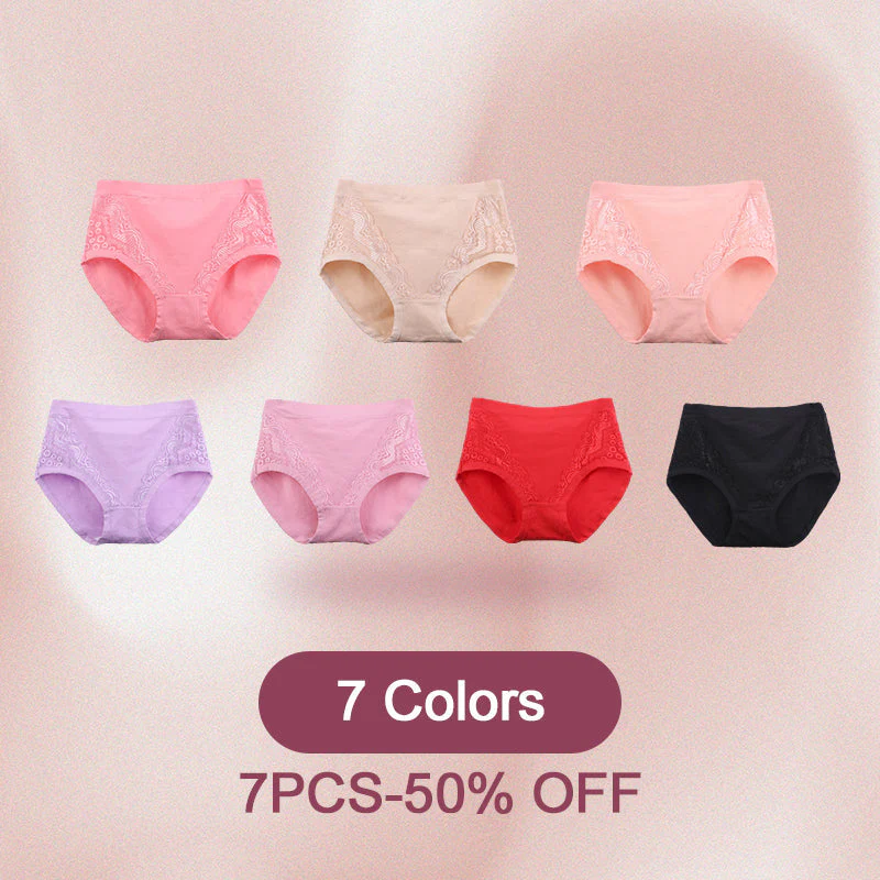 Culottes à Taille Haute Anti-fuite en Coton et Taille Plus - Image 16