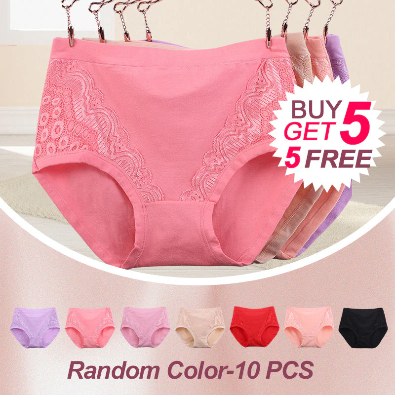 Culottes à Taille Haute Anti-fuite en Coton et Taille Plus - Image 18