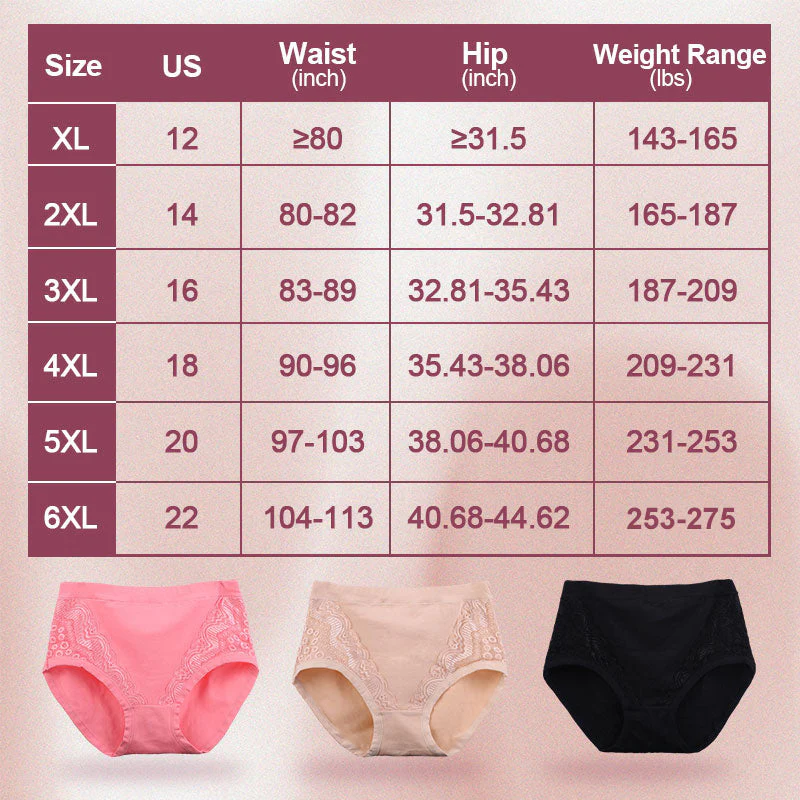 Culottes à Taille Haute Anti-fuite en Coton et Taille Plus - Image 2