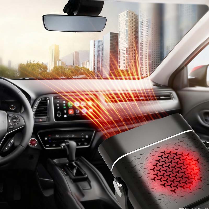 📢📢60% DE RÉDUCTION ! 🚗 Chauffage Ventilateur de Voiture 2-en-1 Portable – Rotation 360°, Dégivrage Rapide, Chauffage & Ventilation, Silencieux et Léger pour Hiver comme Été ! - Image 2