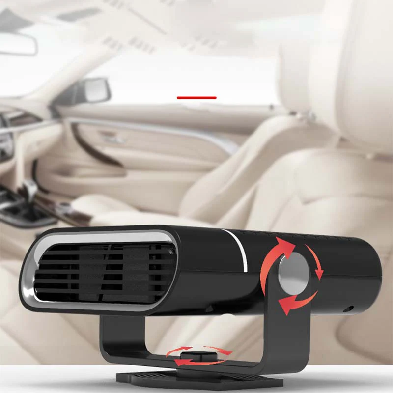 📢📢60% DE RÉDUCTION ! 🚗 Chauffage Ventilateur de Voiture 2-en-1 Portable – Rotation 360°, Dégivrage Rapide, Chauffage & Ventilation, Silencieux et Léger pour Hiver comme Été ! - Image 4