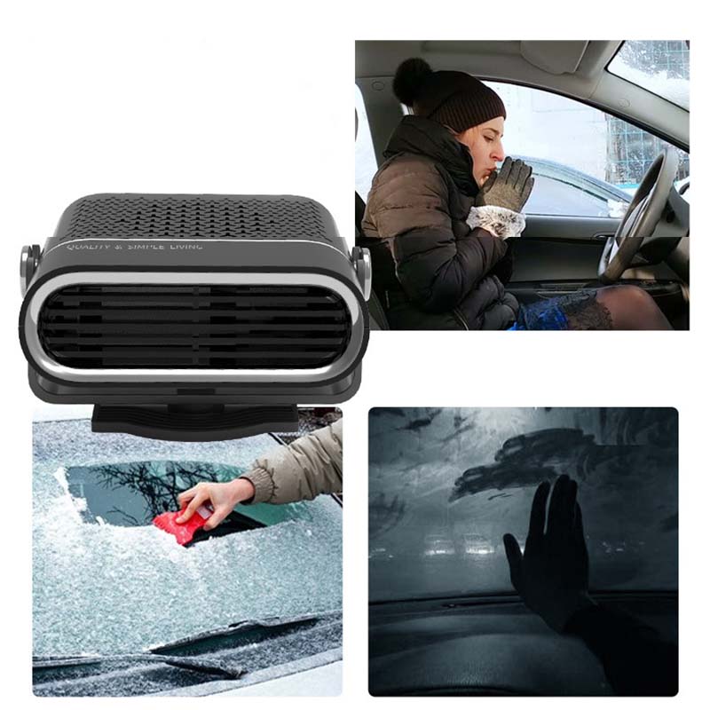 📢📢60% DE RÉDUCTION ! 🚗 Chauffage Ventilateur de Voiture 2-en-1 Portable – Rotation 360°, Dégivrage Rapide, Chauffage & Ventilation, Silencieux et Léger pour Hiver comme Été ! - Image 5