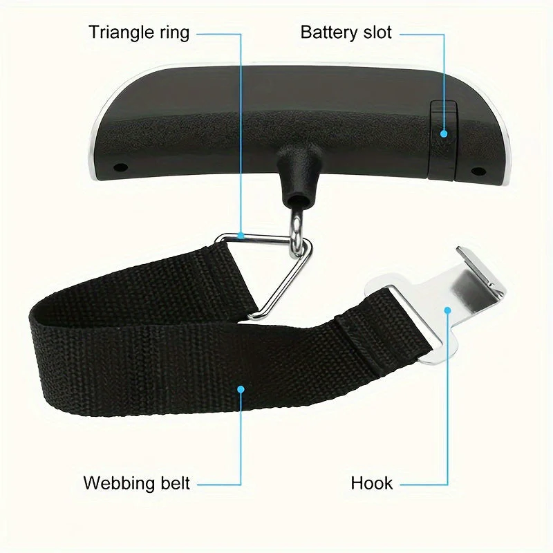 📢📢50 % de réduction !! ⏰Pèse-bagage Numérique Portable avec Sangle Robuste - Image 3