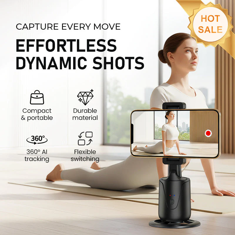 📢📢50% DE RÉDUCTION !!! 🎅Support portable pour téléphone avec suivi automatique à 360°