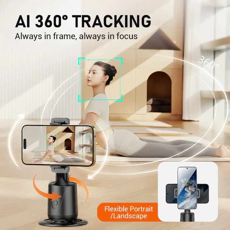 📢📢50% DE RÉDUCTION !!! 🎅Support portable pour téléphone avec suivi automatique à 360° - Image 3