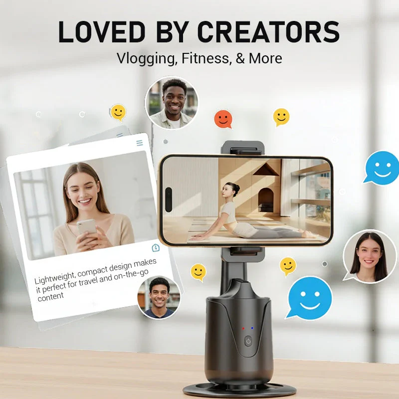 📢📢55% DE RÉDUCTION ! ✨Support portable pour téléphone avec suivi automatique à 360° - Image 7