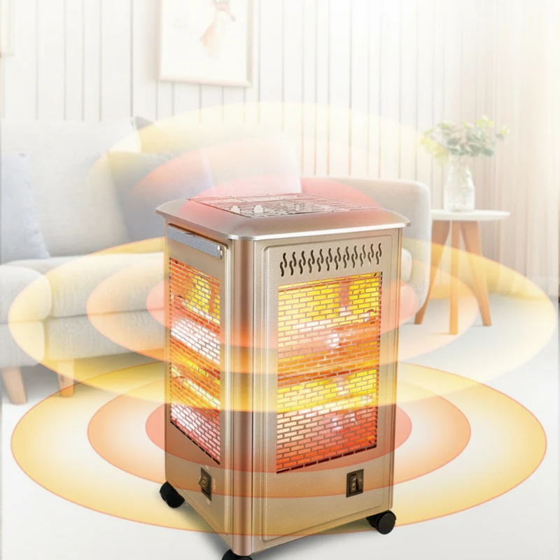 📢📢60 %  DE RÉDUCTION !! ⏰Chauffage électrique portable à 5 côtés avec grille barbecue - Image 2