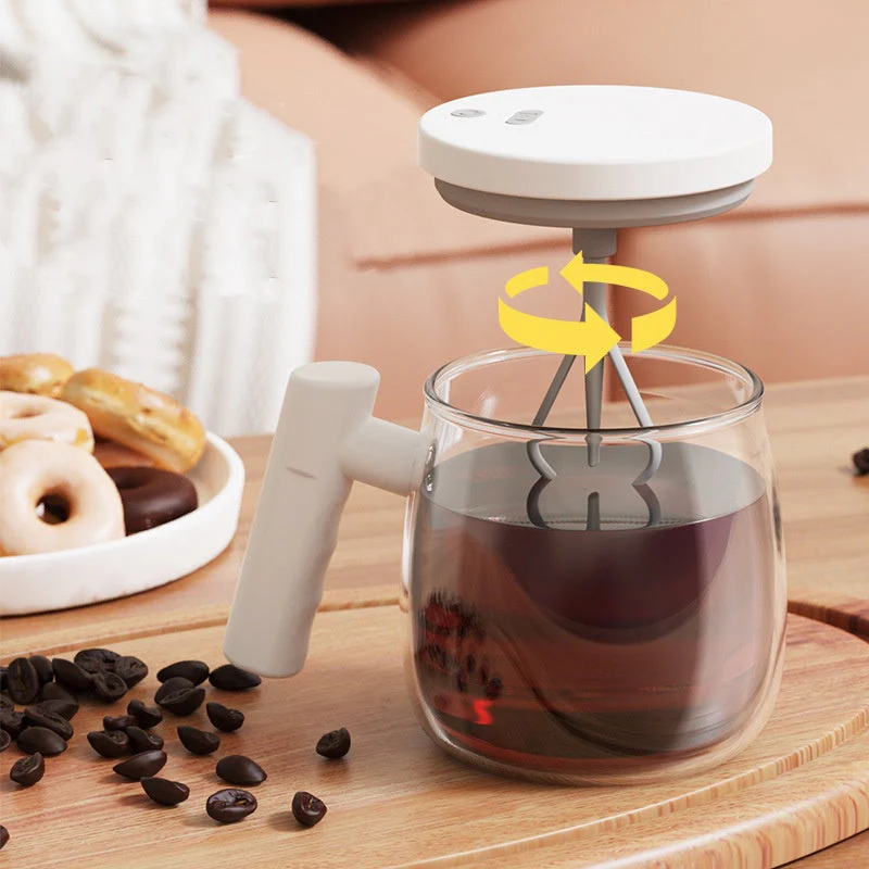 📢📢60 % de réduction !!!✨Mug à café électrique portable avec agitateur et poignée - Image 2