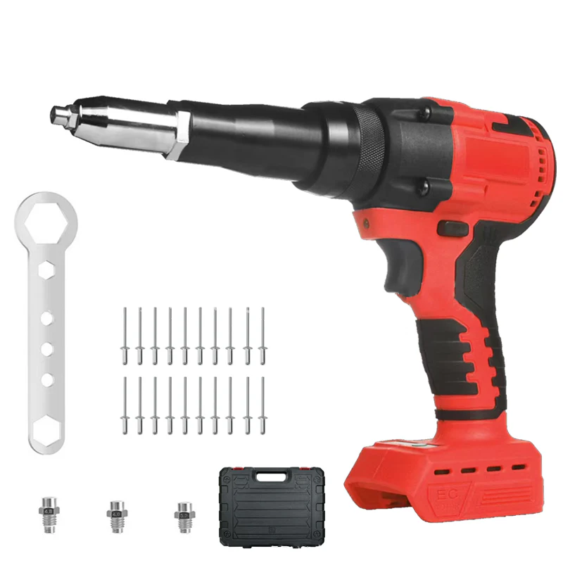 🔥🔥🔥Riveteuse portative sans balais 21 V avec rivets en aluminium et boîte de rangement - Image 12