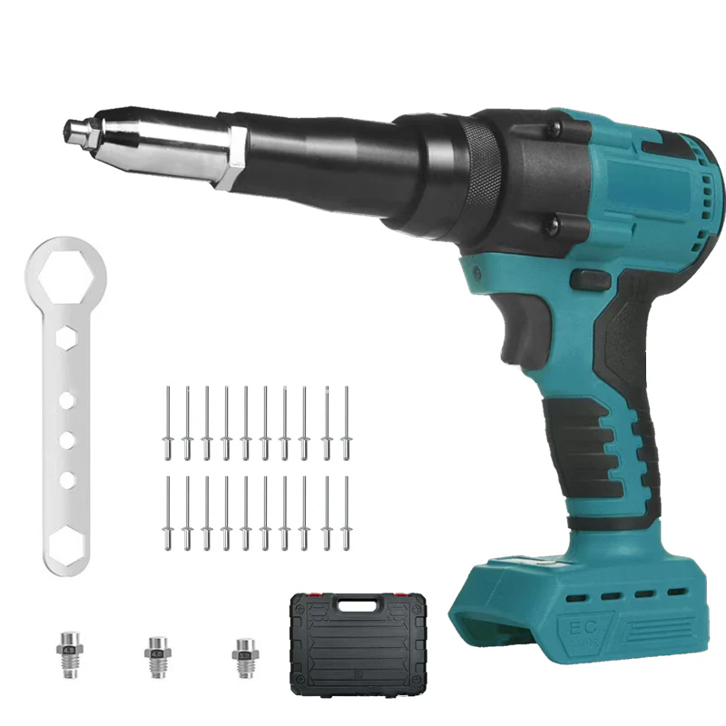🔥🔥🔥Riveteuse portative sans balais 21 V avec rivets en aluminium et boîte de rangement - Image 13