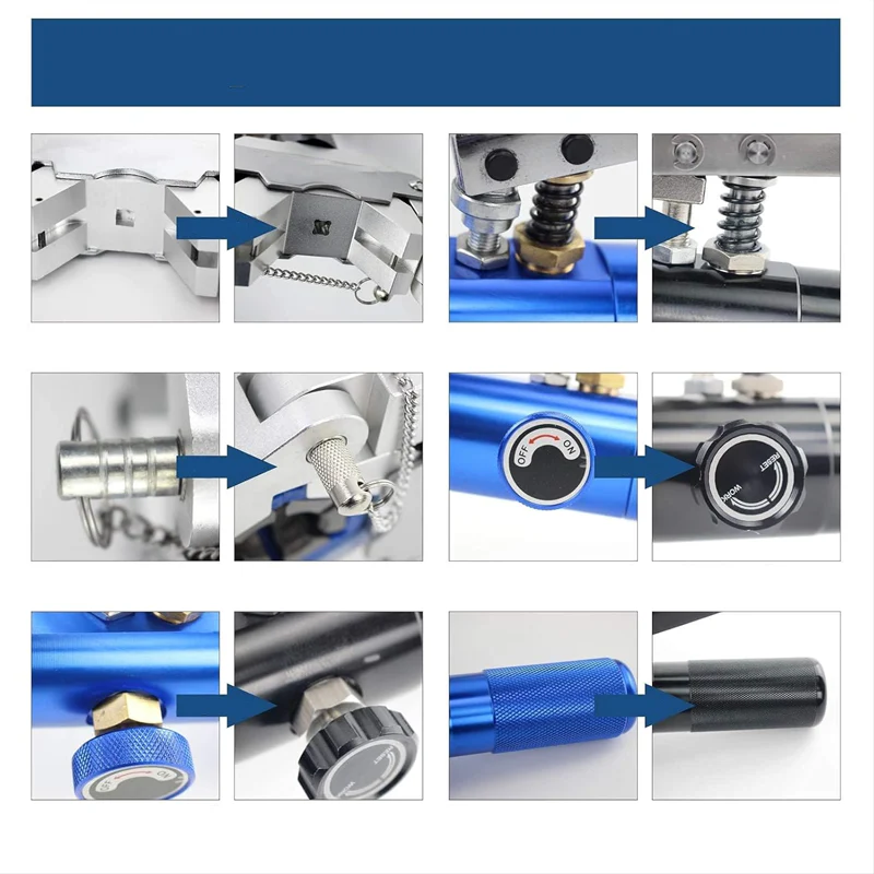 🔥 70 % DE RÉDUCTION – Kit de sertissage hydraulique portable pour tuyaux 🛠️📢📢5 dernières heures : Grande vente⏰⏰ - Image 3
