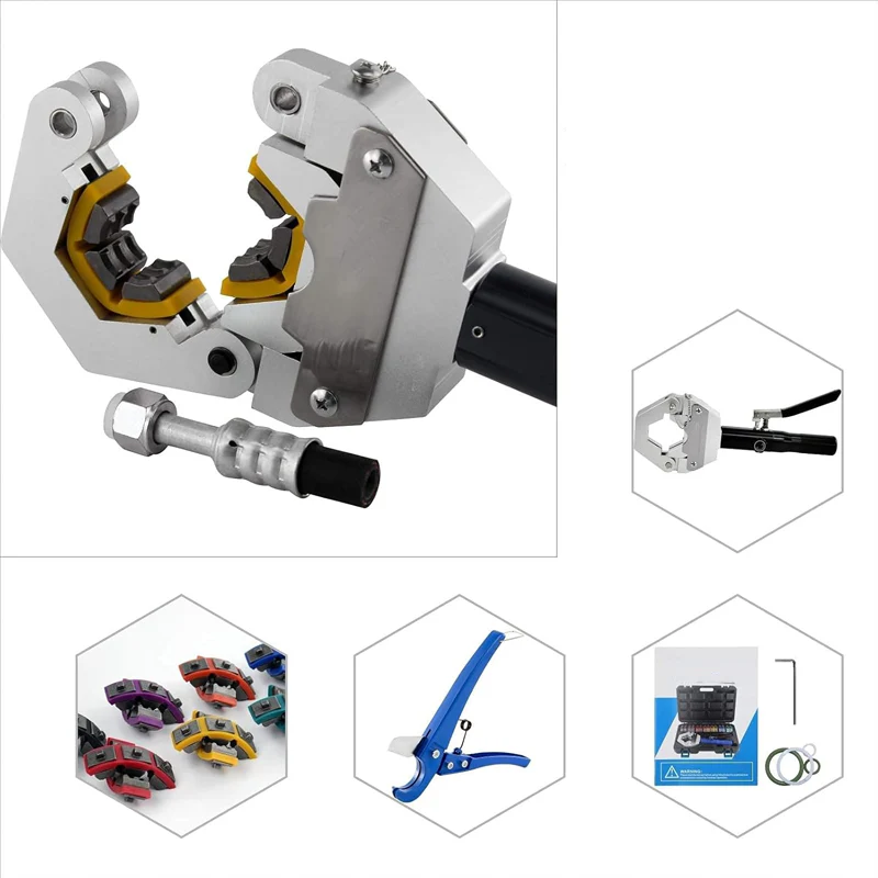 🔥 70 % DE RÉDUCTION – Kit de sertissage hydraulique portable pour tuyaux 🛠️📢📢5 dernières heures : Grande vente⏰⏰ - Image 4