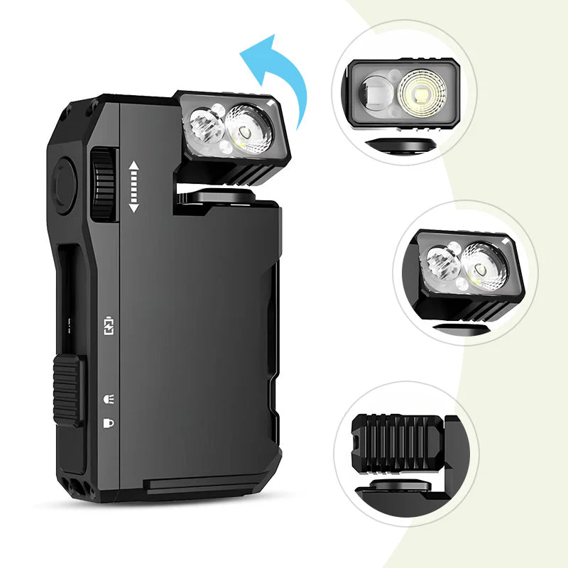 🔦Vente flash-56 % de réduction🔥Mini lampe de poche portable avec tête rotative - Image 3