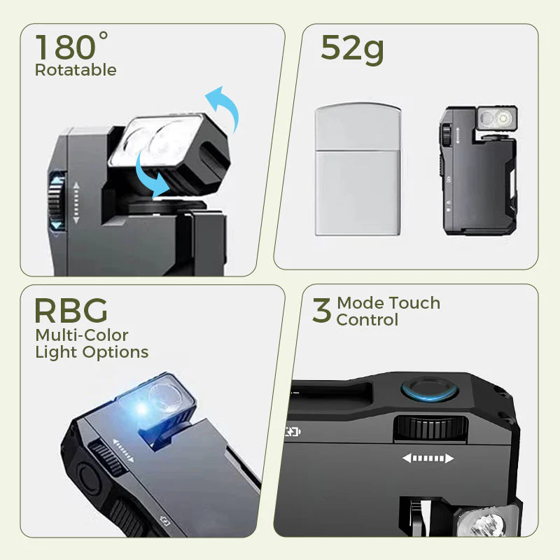 🔦Vente flash-56 % de réduction🔥Mini lampe de poche portable avec tête rotative - Image 4