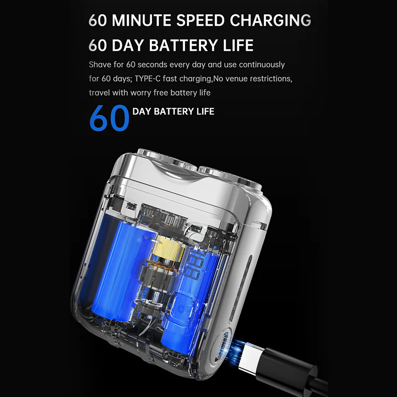 💥2025 ventes chaudes💥🥸🥸Mini rasoir électrique portable pour homme - Image 6