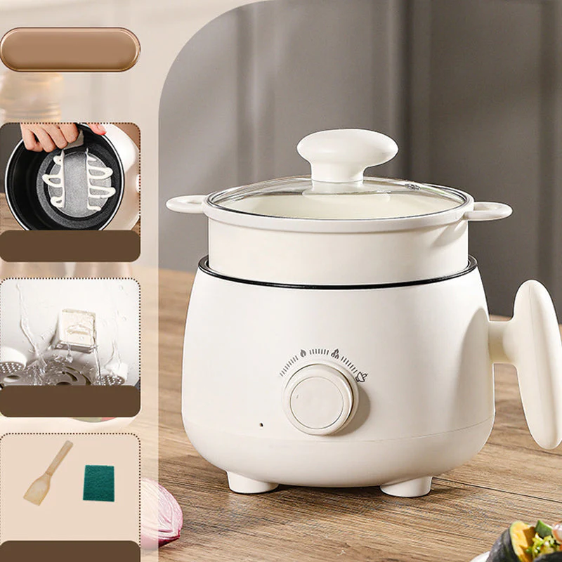 📢📢60 % de réduction !!! ✨Pot électrique antiadhésif multifonctionnel portable - Image 11