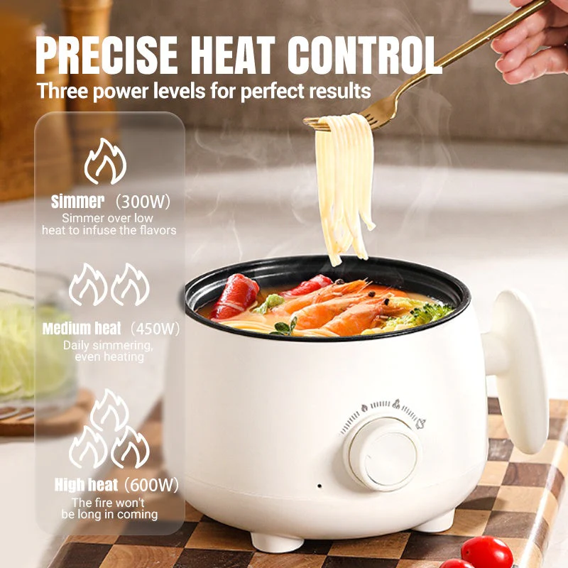 📢📢60 % de réduction !!! ✨Pot électrique antiadhésif multifonctionnel portable - Image 5