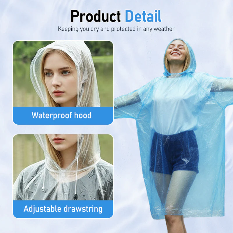 📢📢Achetez-en 2, obtenez-en 1 💥gratuitPoncho imperméable portable pour adultes - Image 2