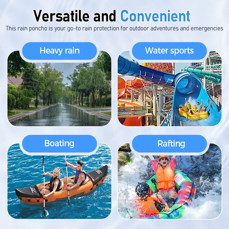 📢📢Achetez-en 2, obtenez-en 1 💥gratuitPoncho imperméable portable pour adultes - Image 6