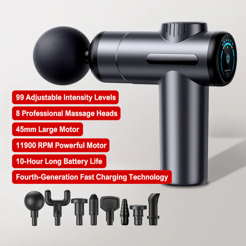 đ„Masseur portable pour tissus profonds avec 6 vitesses & 8 tĂȘtesđ - Image 13