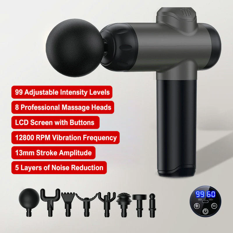 đ„Masseur portable pour tissus profonds avec 6 vitesses & 8 tĂȘtesđ - Image 14