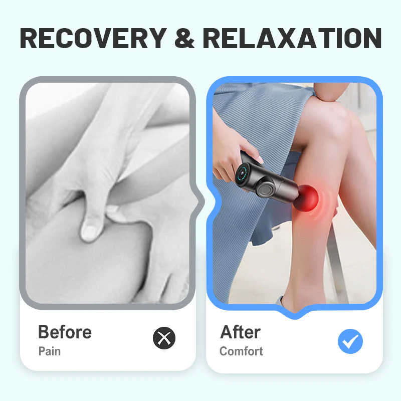 đ„Masseur portable pour tissus profonds avec 6 vitesses & 8 tĂȘtesđ - Image 3