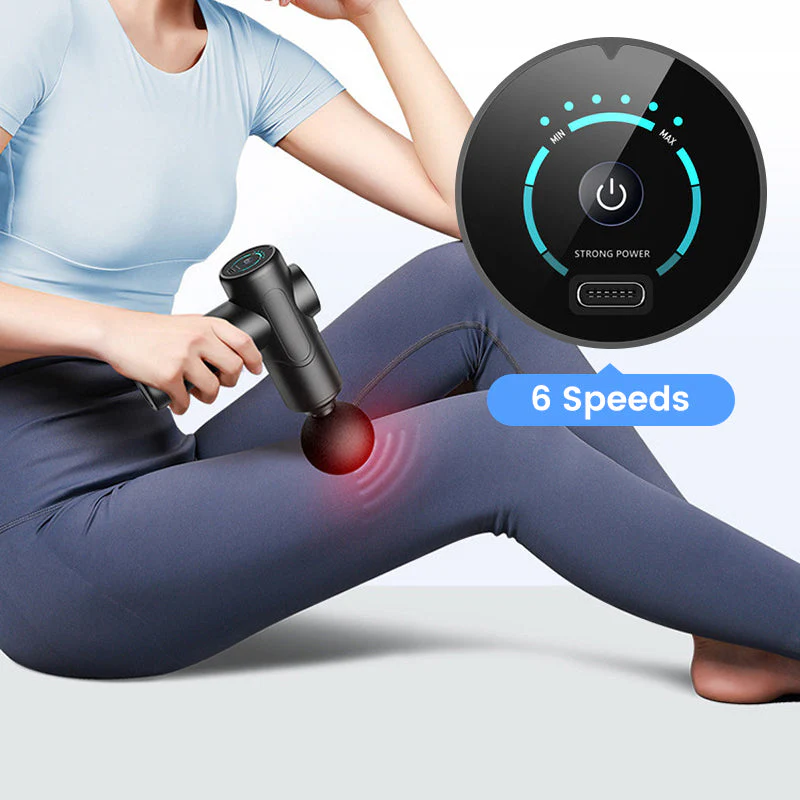 đ„Masseur portable pour tissus profonds avec 6 vitesses & 8 tĂȘtesđ - Image 5