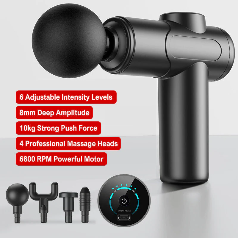 đ„Masseur portable pour tissus profonds avec 6 vitesses & 8 tĂȘtesđ - Image 9