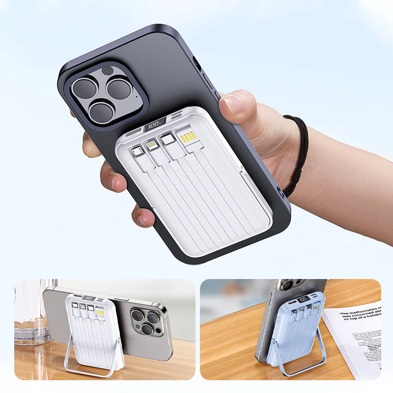 📢✨ Vente chaude 60% de réduction 🔋 Magnétique sans fil Power Bank 10000mAh Chargrs rapide avec support téléphonique - Image 2