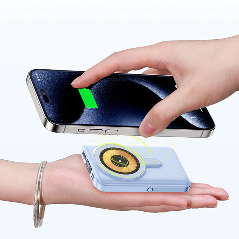 📢✨ Vente chaude 60% de réduction 🔋 Magnétique sans fil Power Bank 10000mAh Chargrs rapide avec support téléphonique - Image 3