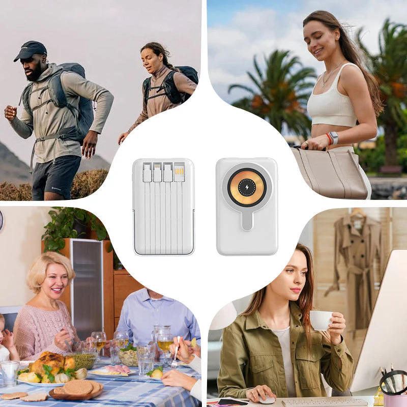 📢✨ Vente chaude 60% de réduction 🔋 Magnétique sans fil Power Bank 10000mAh Chargrs rapide avec support téléphonique - Image 6