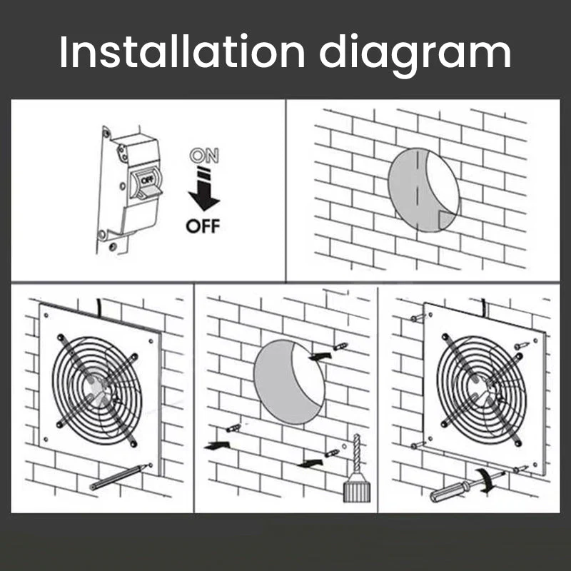🏆50% de réduction pour une durée limitée✨Ventilateur d'extraction d'air puissant pour l'usage domestique(Livraison gratuite) - Image 7