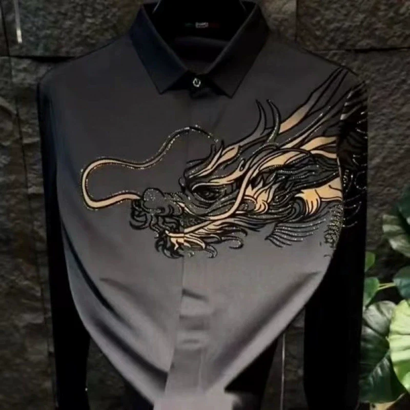 📢📢60 % DE RÉDUCTION !!! ✨L’élégance masculine réinventée – Chemise Slim Fit à Imprimé Chic ✨ - Image 7