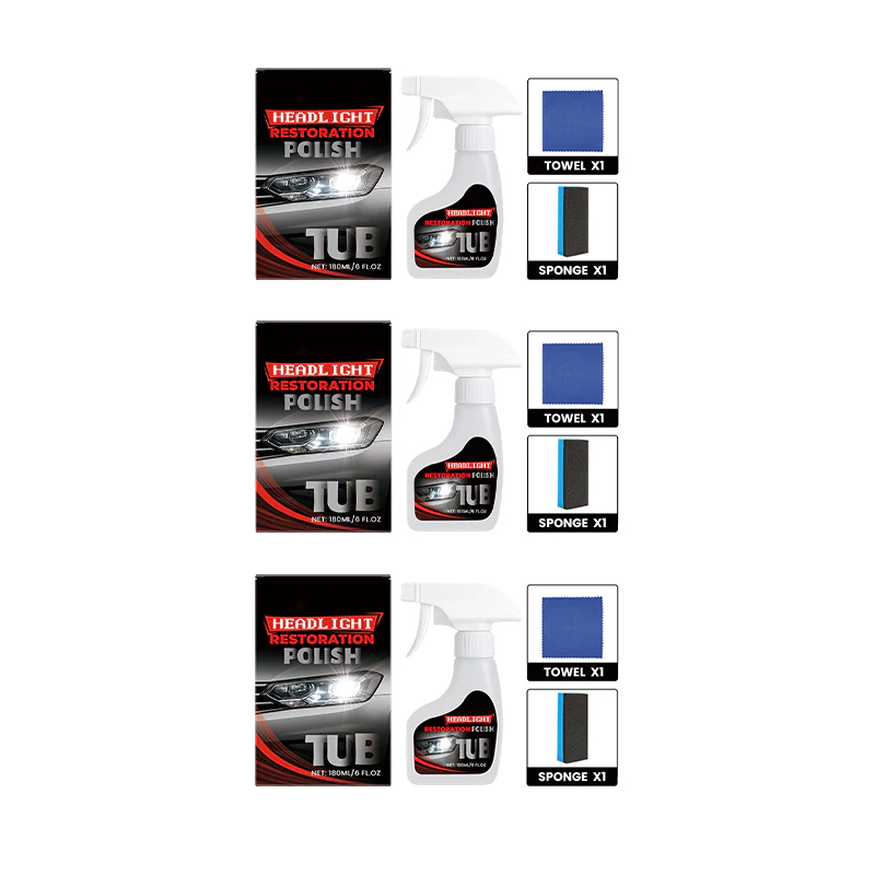 ✨Offre à durée limitée⏳ - Kit professionnel de restauration des phares 180 ml (éponge incluse) - Image 11