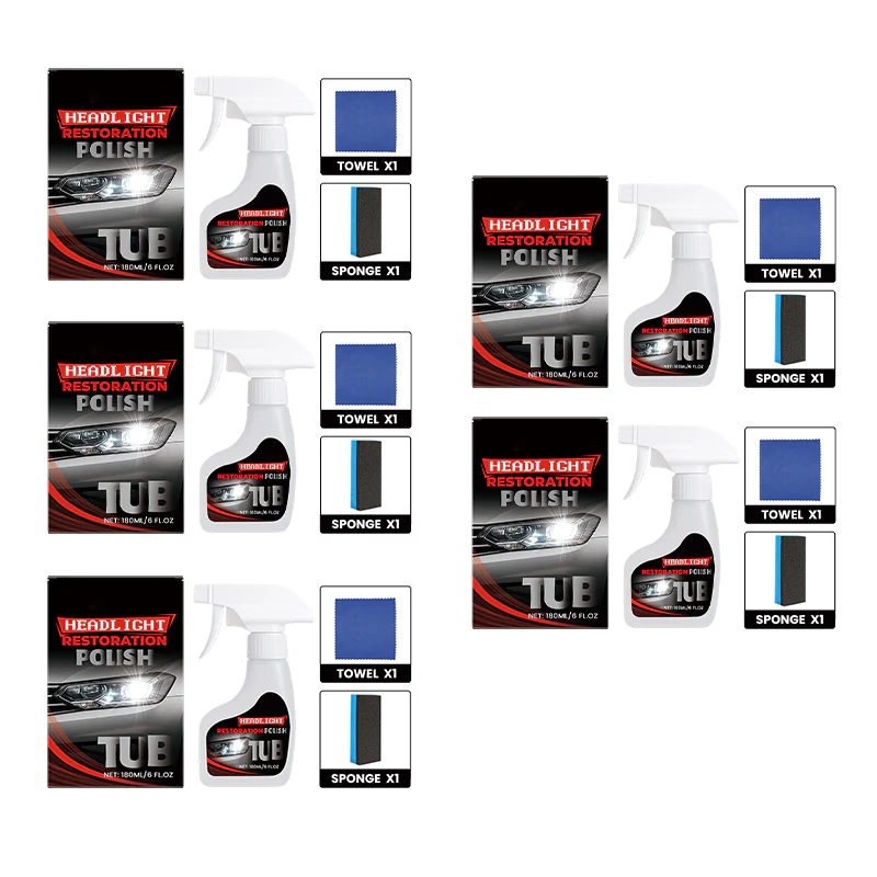 ✨Offre à durée limitée⏳ - Kit professionnel de restauration des phares 180 ml (éponge incluse) - Image 12